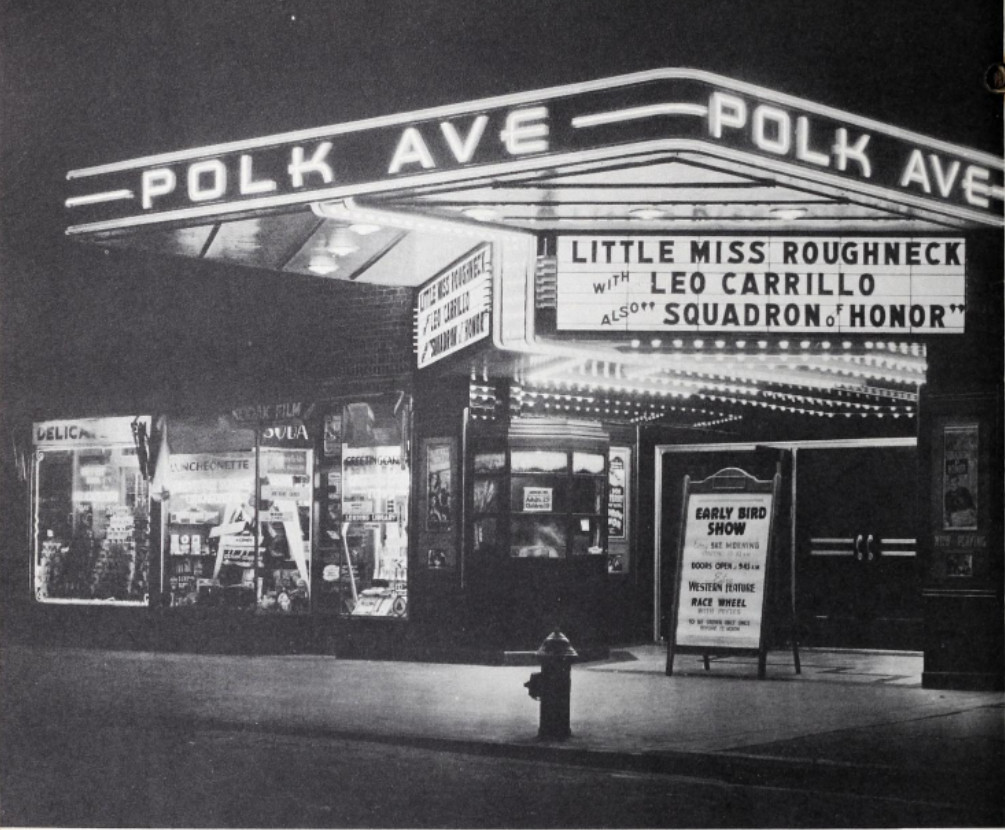 Vintage movie theater atmosphere