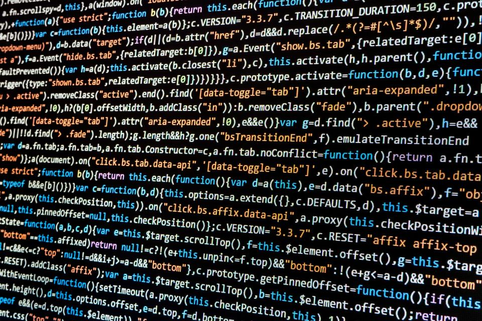 Syntax-highlighted code on a dark screen