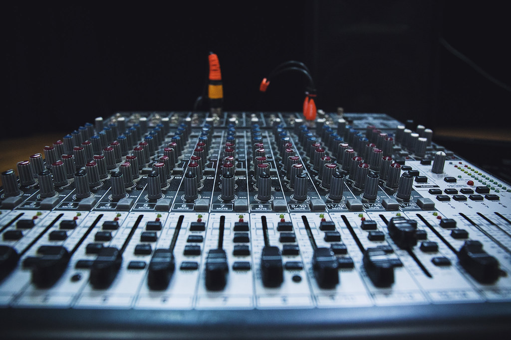 Audio-visual mixing board