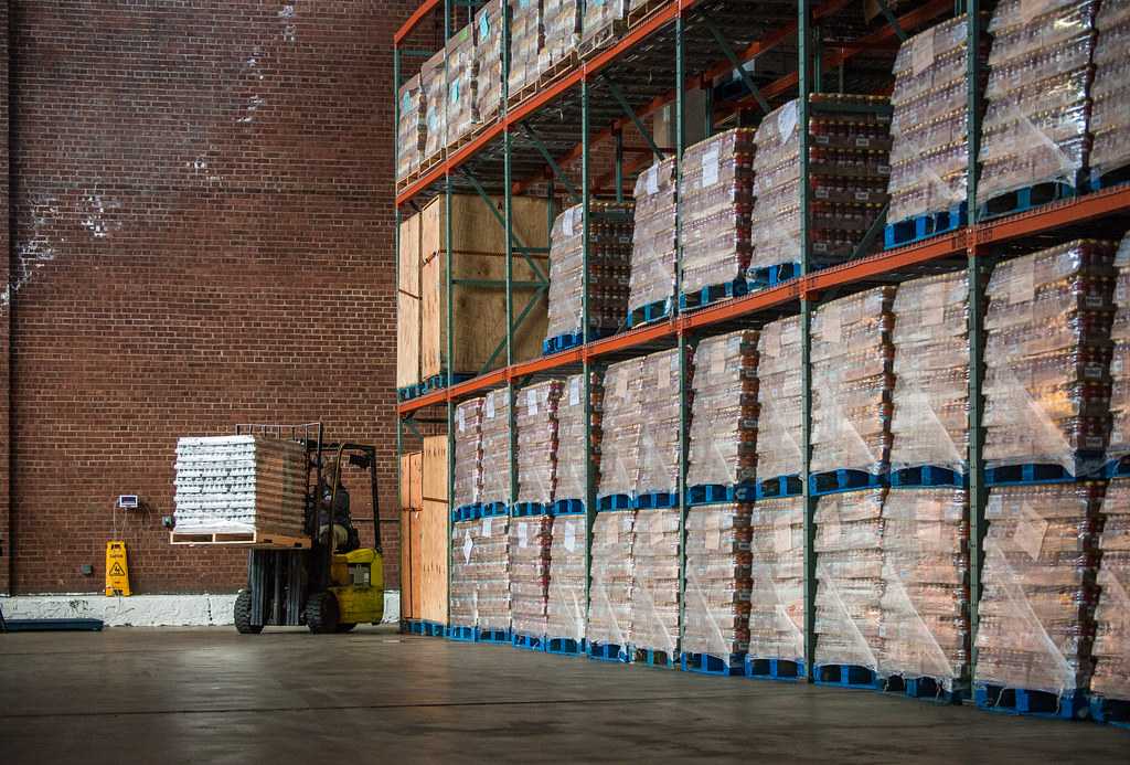 Furniture warehouse interior