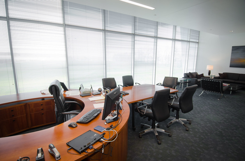 A board meeting around a conference table