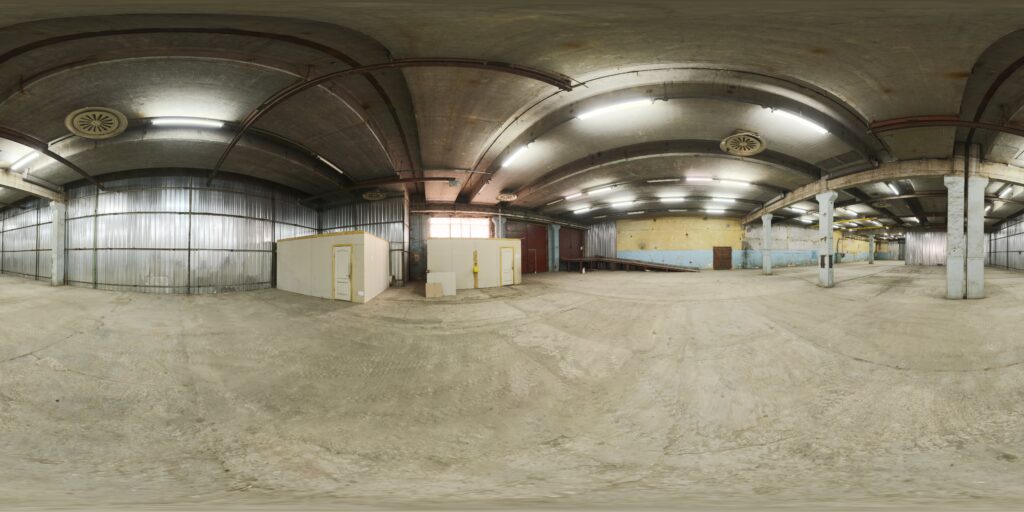 Empty warehouse interior before fit-out
