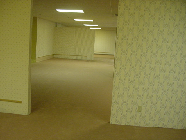 Retail store interior mid-renovation