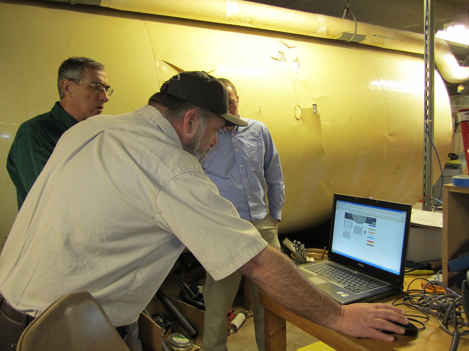 DeSoto NWR Maintenance Worker Rex Stambaugh demonstrates HVAC System (5374010929)