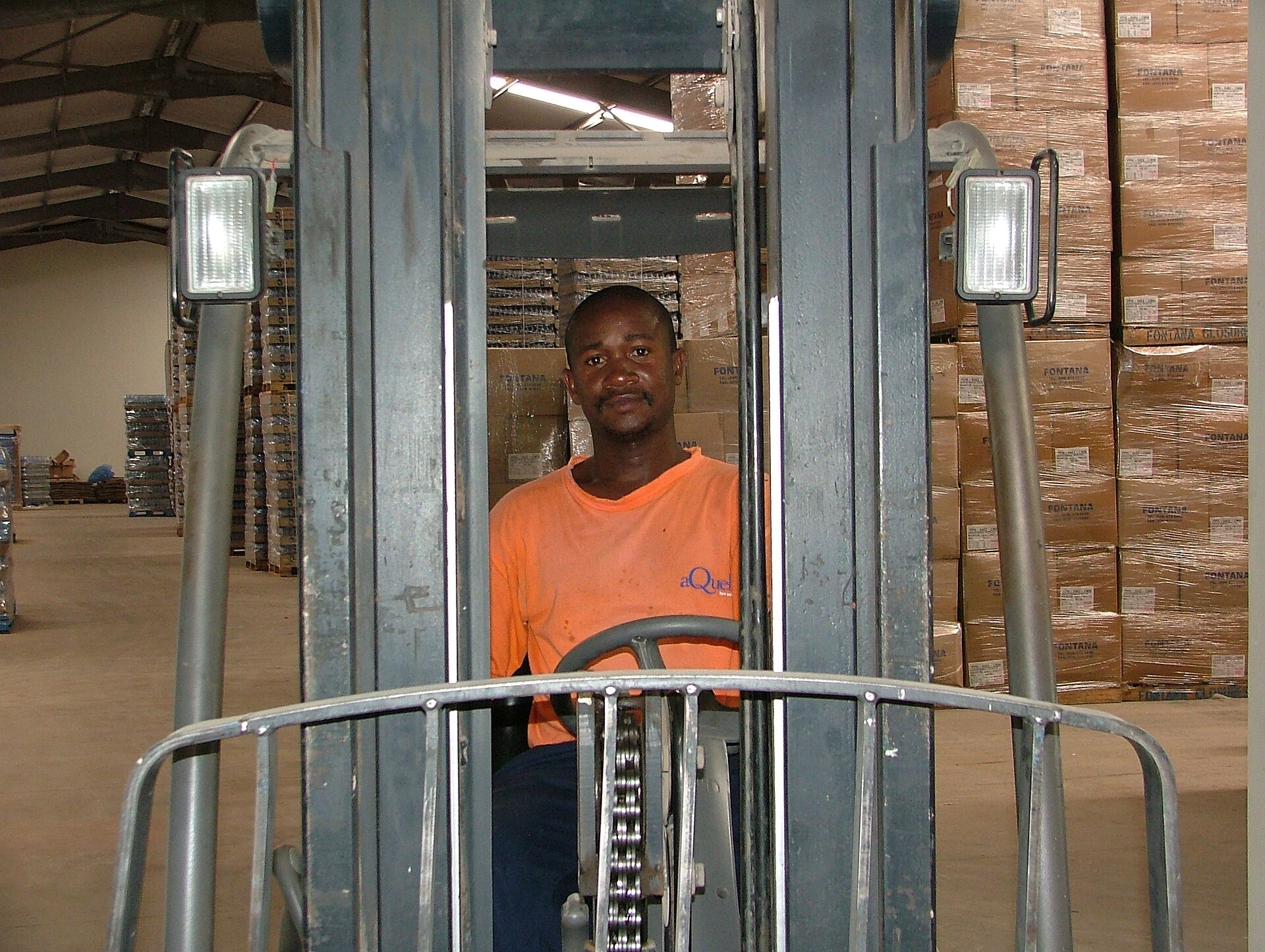 Forklift Operator Smile