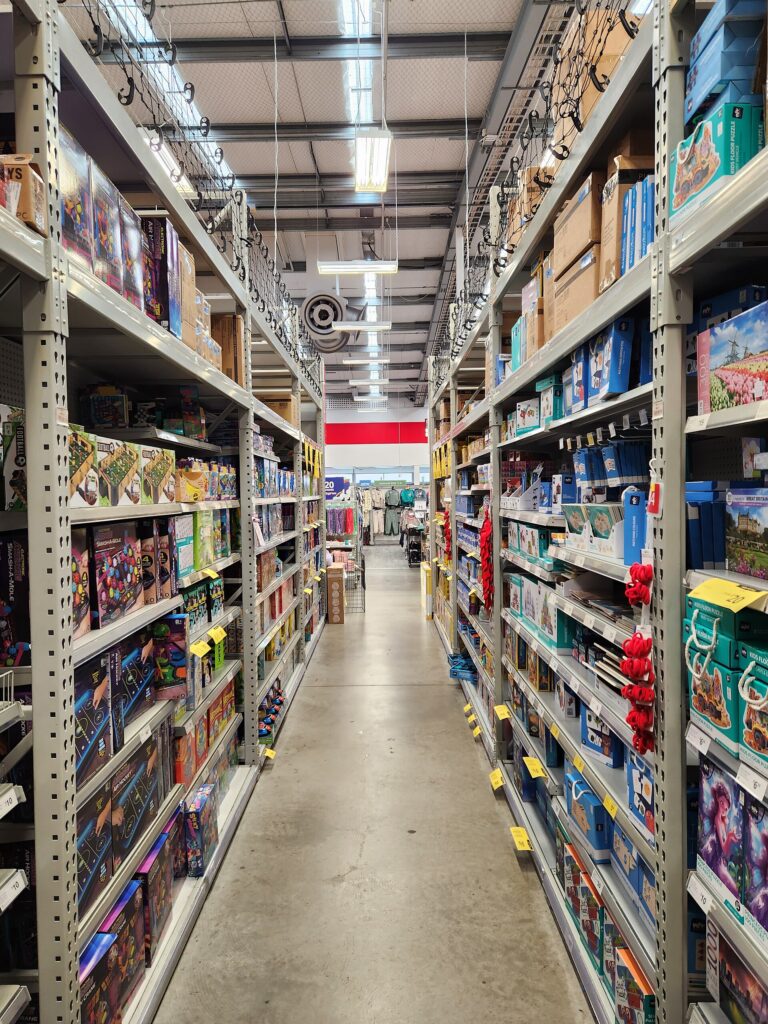 Interior of The Warehouse 01 aisles