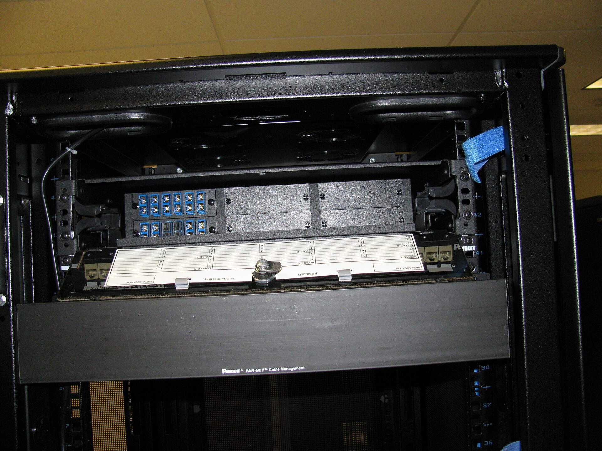 Cabinet Network Fiber Open