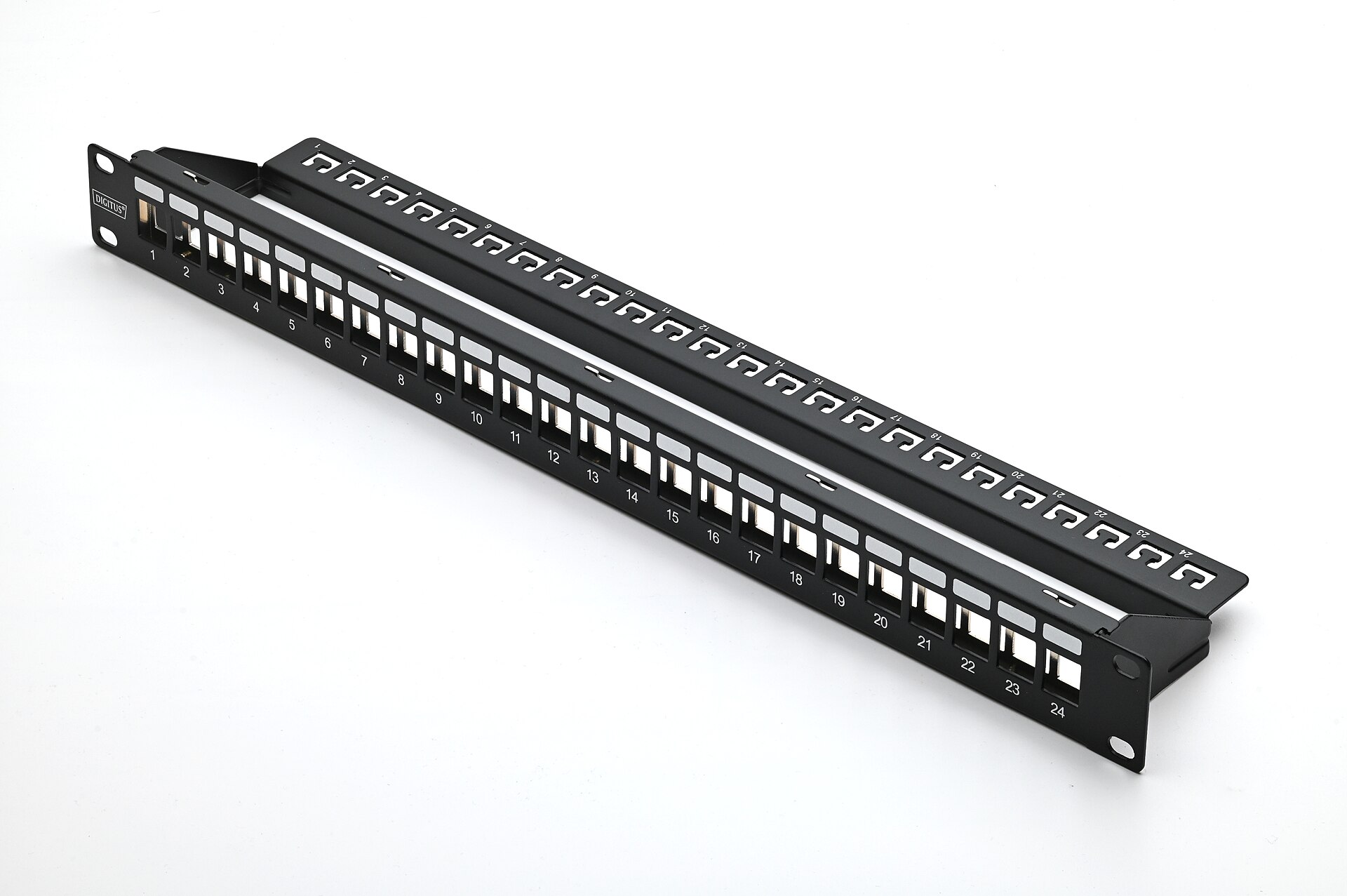 19" patchpanel for up to 24 keystone modules