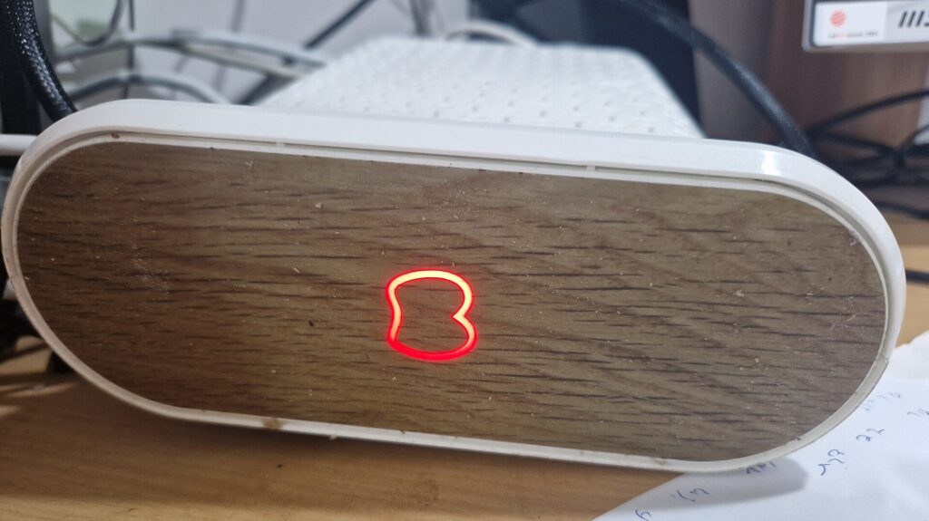 Bezeq router showing no internet connection