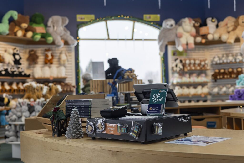 Retail store checkout counter
